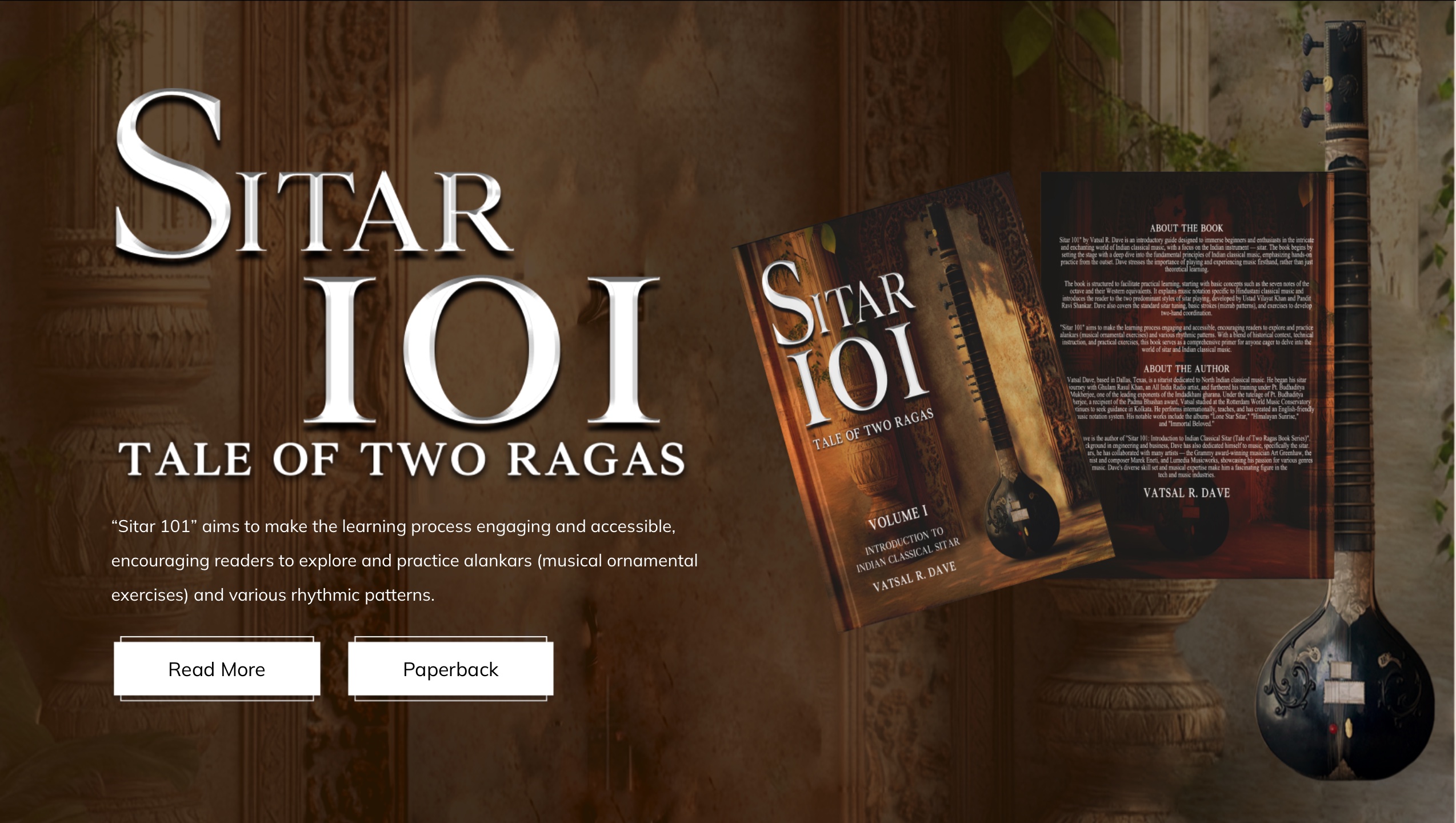 Sitar 101 book by Vatsal Dave